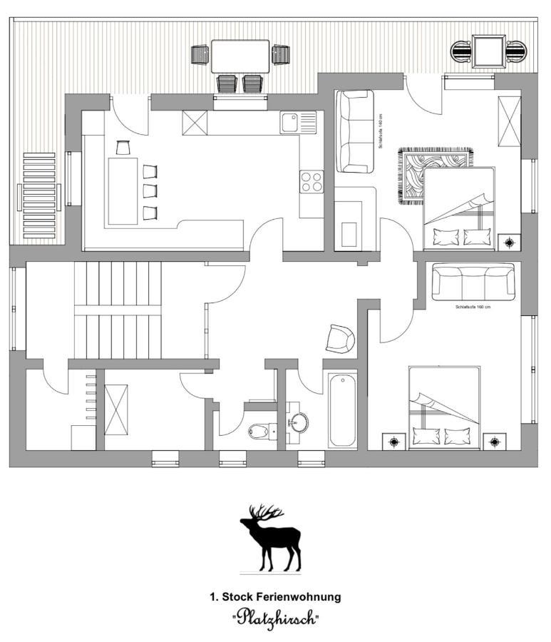 Ferienwohnung Platzhirsch Panorama View Balkon, Gartensauna, Garten, Grillplatz ستام المظهر الخارجي الصورة